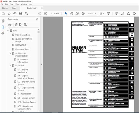 2011 Nissan Titan A60 Service Repair Manual Download