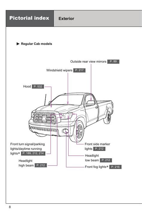 2011 Toyota Tundra Pictorial Index Manual and Wiring Diagram