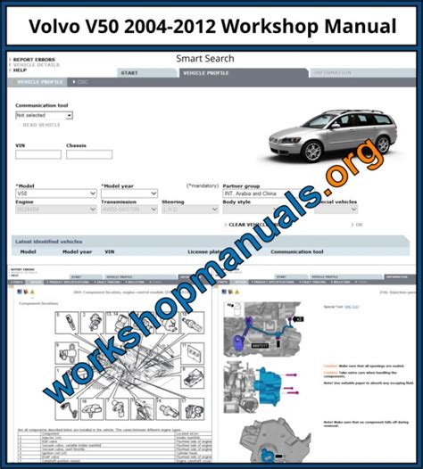 2011 Volvo V50 Service Repair Manual Software