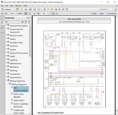 2011 Volvo XC70 Manual and Wiring Diagram