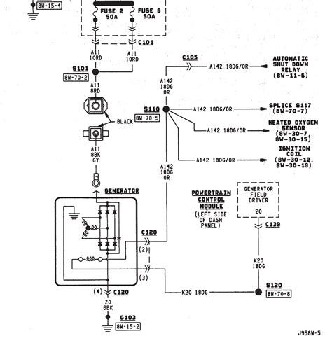 2011 jeep wrangler alternator wiring diagram 