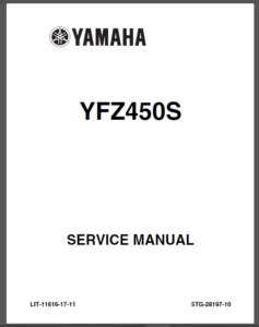 2012 2013 Yamaha Yfz450 Yfz 450 Service Manual And Atv Owners Manual Workshop Repair Download