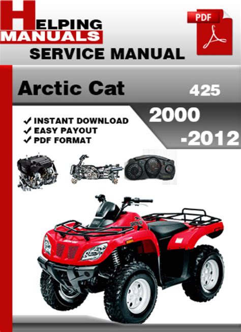 2012 Arctic Cat 425 Atv Service Repair Workshop Manual Download