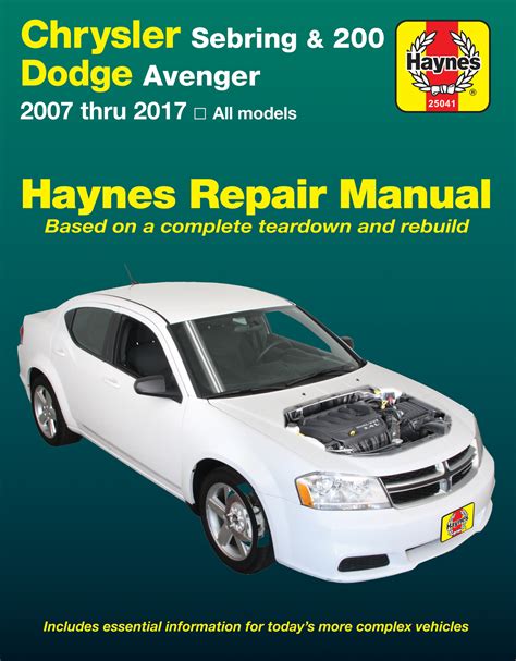 2012 Dodge Avenger Service Repair Manual Software