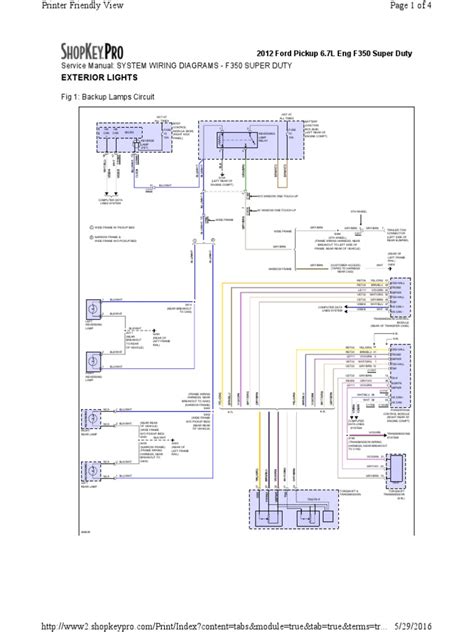 2012 Ford F350 Rear Lights Wiring Diagram