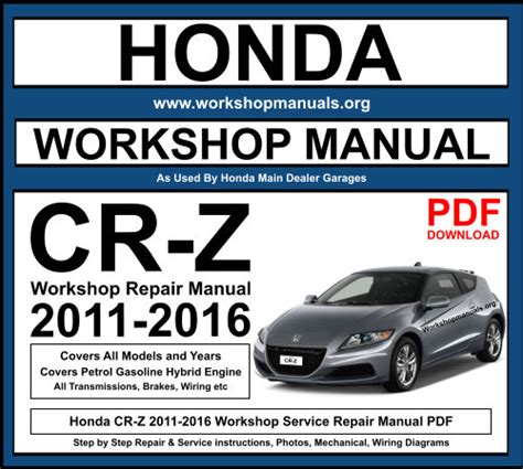 2012 Honda CR Z Manual and Wiring Diagram
