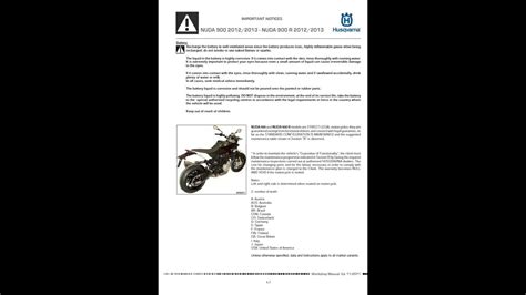 2012 Husqvarna Nuda 900 Nuda 900 R Workshop Service Repair Manual