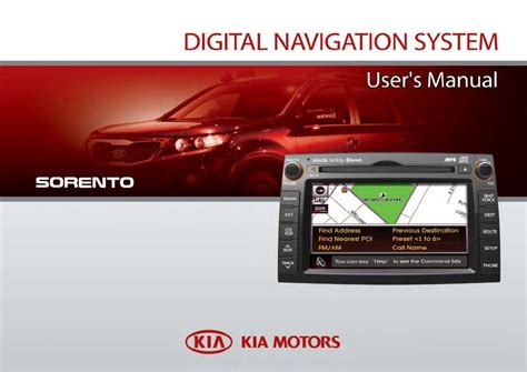 2012 Kia Sorento Digital Navigation System Manual and Wiring Diagram