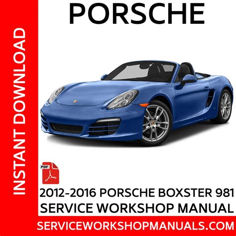 2012 Porsche Boxsters Manual and Wiring Diagram