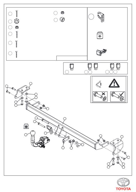 2012 Toyota Auris Towing Hitch Detachable WG Hybrid Manual and Wiring Diagram