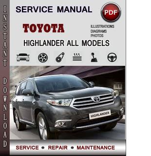 2012 Toyota Highlander Limited Owners Manual