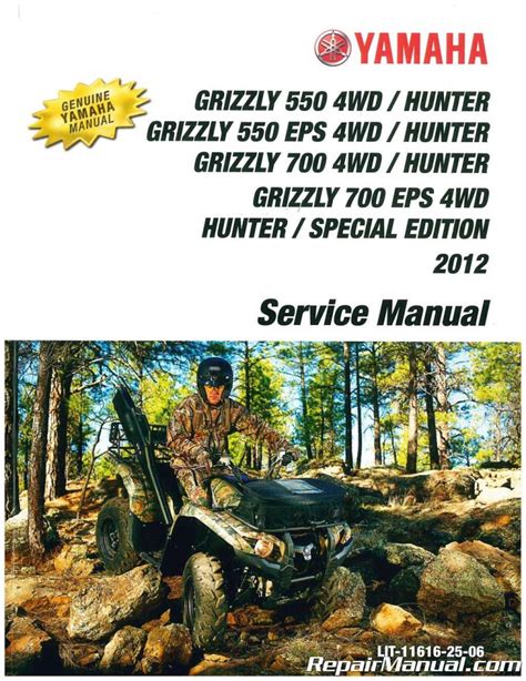 2012 Yamaha Grizzly 550 Yfm5 700 Yfm7 Models Service Manual