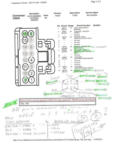 2013 F 150 Rear View Mirror Wiring Diagram