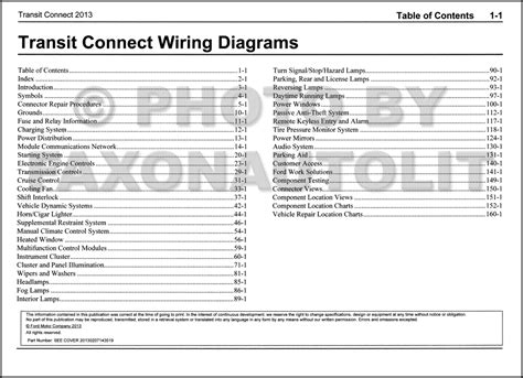 2013 Ford Transit Connect Wiring Diagram