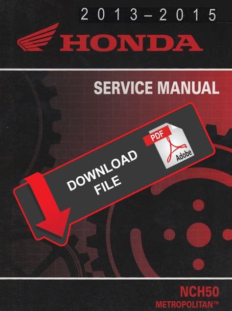 2013 Honda Metropolitan Service Manual Pdf