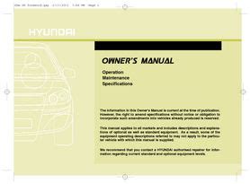 2013 Hyundai I30 Rhd UK Australia Manual and Wiring Diagram