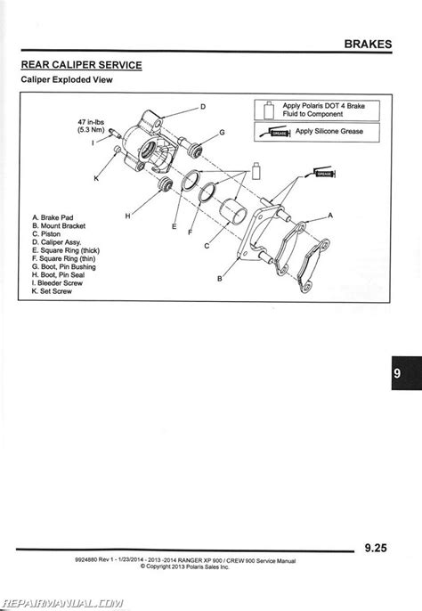 2013 Polaris Ranger Xp 900 Eps Service Manual