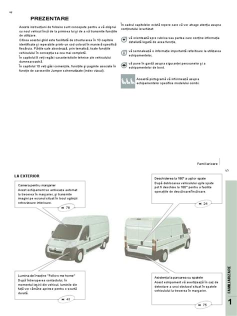 2014 Citron Jumper Manualul DE Utilizare Romanian Manual and Wiring Diagram
