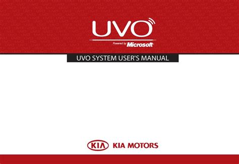 2014 Kia Soul Uvo System User S Manual Manual and Wiring Diagram