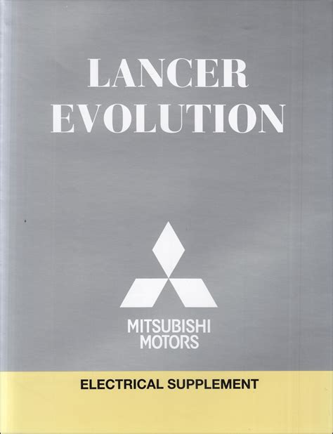 2014 Mitsubishi Lancer Evolution Manual and Wiring Diagram