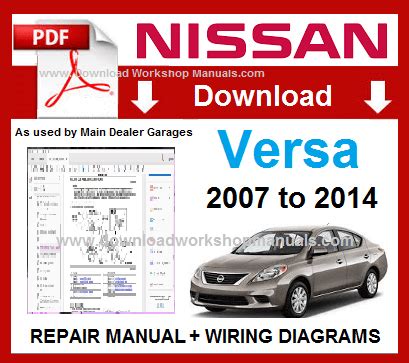 2014 Nissan Versa Sedan Manual and Wiring Diagram