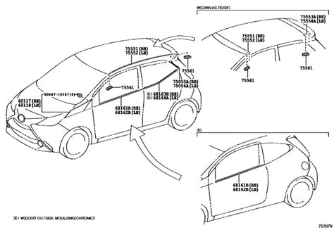 2014 Toyota Aygo Side Mouldings 5 Door Manual and Wiring Diagram