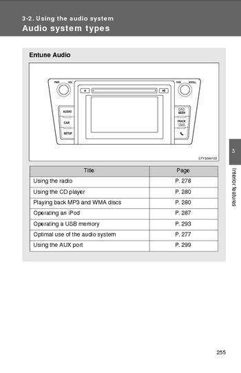 2014 Toyota Camry Using The Audio System Manual and Wiring Diagram