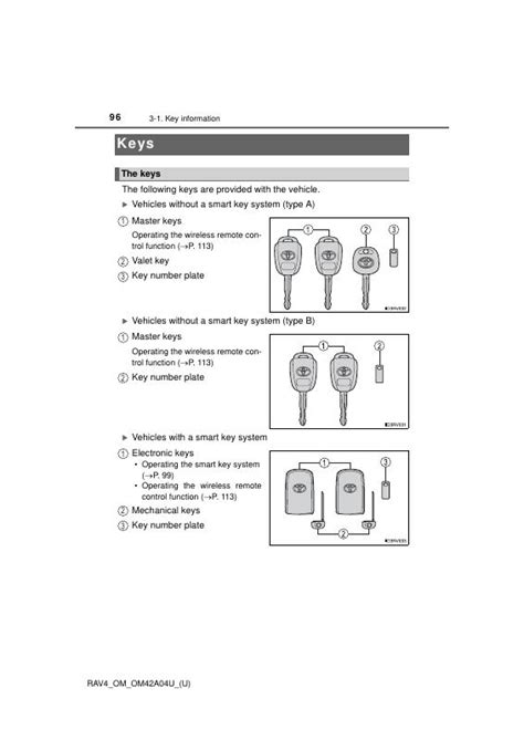 2014 Toyota Rav4 Key Information Manual and Wiring Diagram