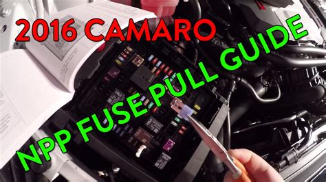 2014 camaro fuse box location 