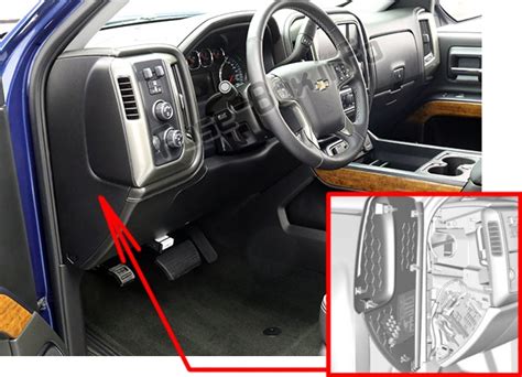 2014 silverado fuse box location 