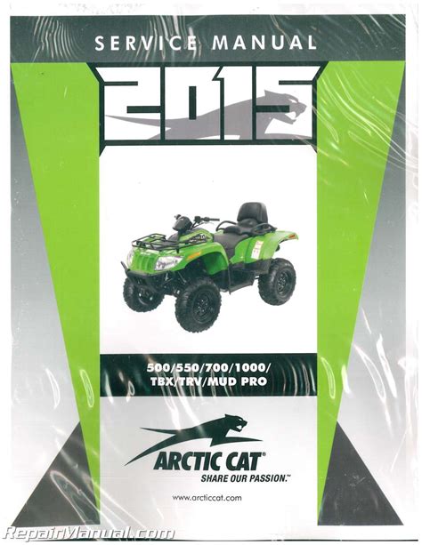 2015 Arctic Cat 500 550 700 1000 Tbx Trv Service Manual