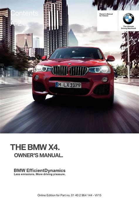 2015 BMW X4 xDrive28i Manual and Wiring Diagram
