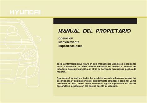 2015 Hyundai I30 Manual Del Propietario Spanish Manual and Wiring Diagram