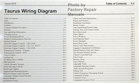 2015 ford taurus wiring diagrams 