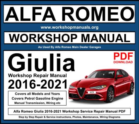 2016 Alfa Romeo Giulia Manual and Wiring Diagram