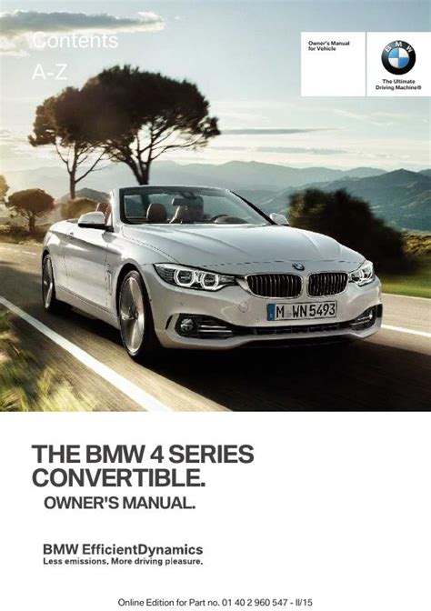 2016 BMW 428i Convertible Manual and Wiring Diagram