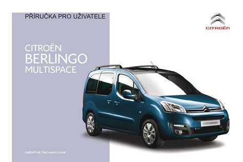 2016 Citron Berlingo Multispace Navod K Obsluze Czech Manual and Wiring Diagram