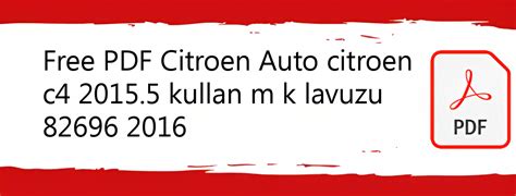 2016 Citron C3 Picasso Kullan M K Lavuzu Turkish Manual and Wiring Diagram