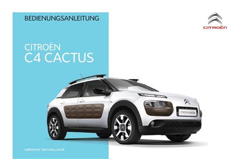 2016 Citron C4 Cactus Betriebsanleitung German Manual and Wiring Diagram