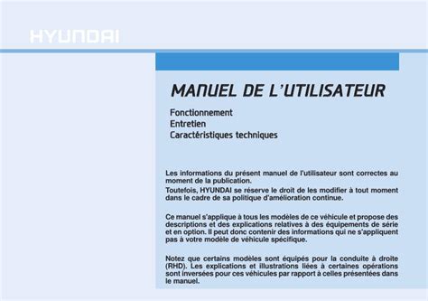 2016 Hyundai Tucson Manuel DU Proprietaire French Manual and Wiring Diagram