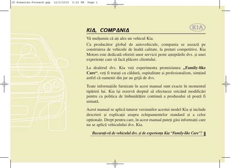 2016 Kia Cee D Manualul DE Utilizare Romanian Manual and Wiring Diagram