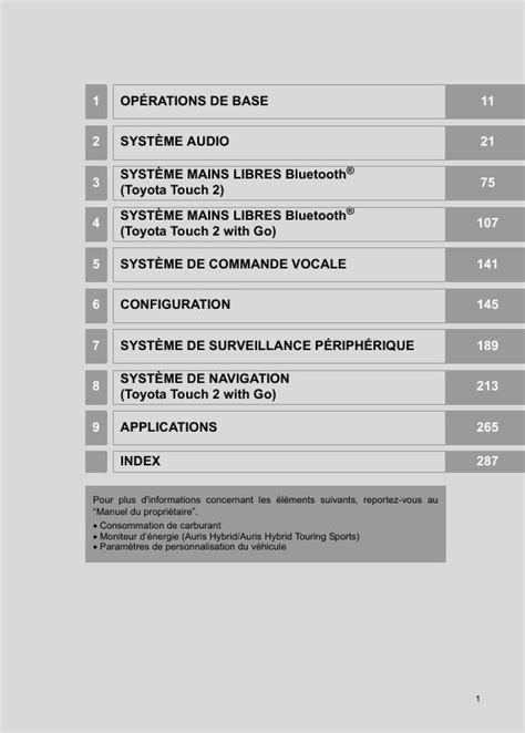 2016 Toyota Auris Hybrid Systeme DE Navigation Manuel DU Proprietaire French Manual and Wiring Diagram