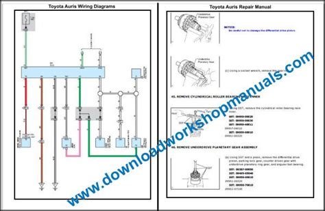 2016 Toyota Auris Japanese Manual and Wiring Diagram