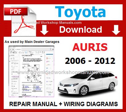 2016 Toyota Auris Russian Manual and Wiring Diagram