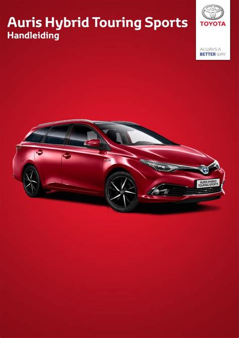 2016 Toyota Auris Touring Sports Handleiding Dutch Manual and Wiring Diagram