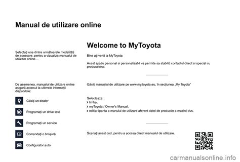 2016 Toyota C HR Manualul DE Utilizare Romanian Manual and Wiring Diagram