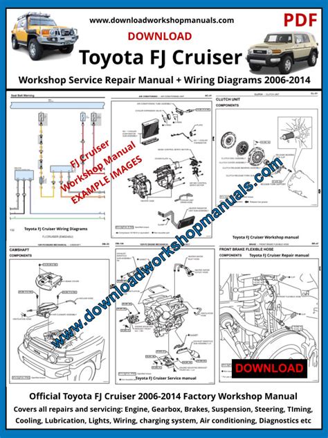 2016 Toyota FJ Cruiser FJ Japanese Manual and Wiring Diagram