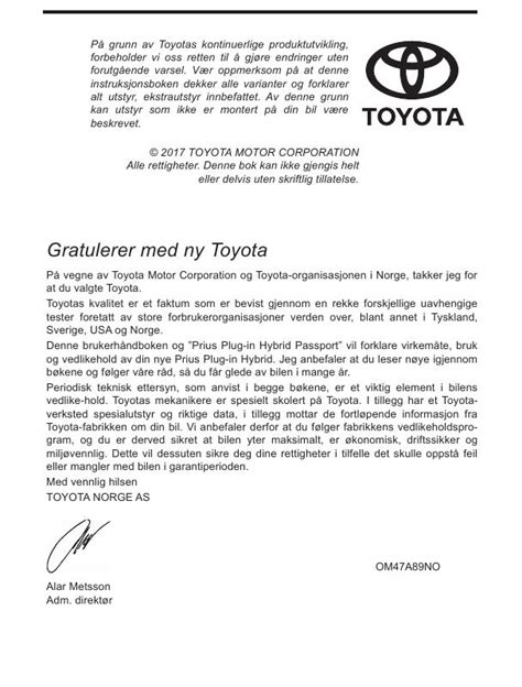 2016 Toyota Prius Plug IN Hybrid Navigasjon Norwegian Manual and Wiring Diagram