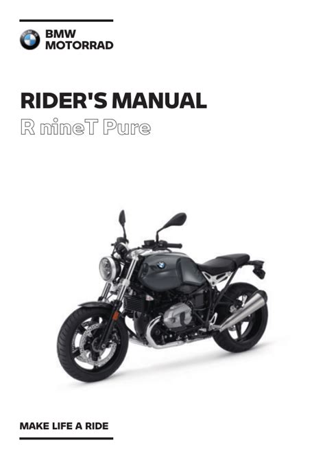 2017 BMW R Ninet Pure Manual and Wiring Diagram