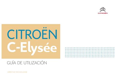 2017 Citron C Elysee Manual Del Propietario Spanish Manual and Wiring Diagram